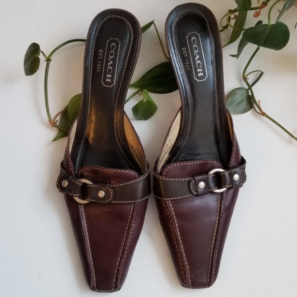 Coach - Maddison Mule Kitten Heels